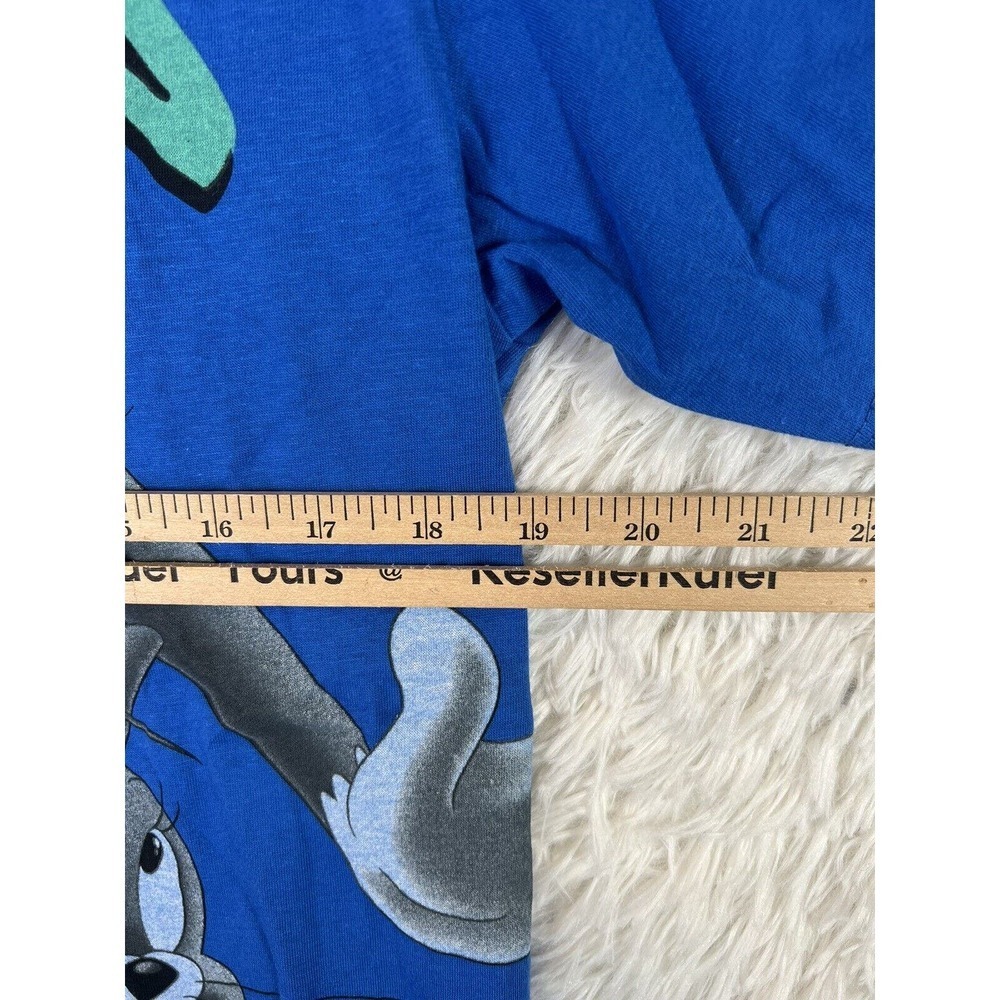 Tom and‎ Jerry Retro Pop Out Graphic Cotton Blue T-Shirt Size M NEW W/Tags RUE21 - Picture 9 of 13